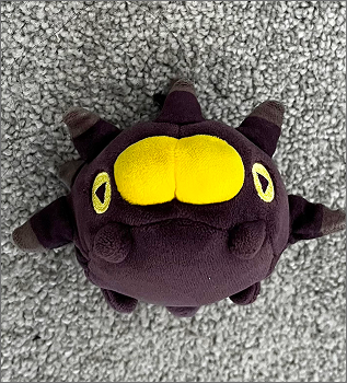 The front view of pincurchin plush